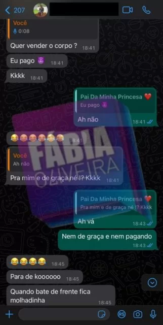 Conversa do namorado de Jojô com a Ex