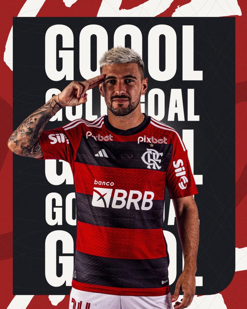 arrascaeta gol contra o red bull bragantinho