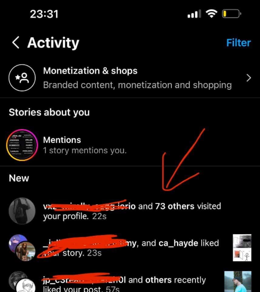 atualizacao instagram quem visualizou perfil