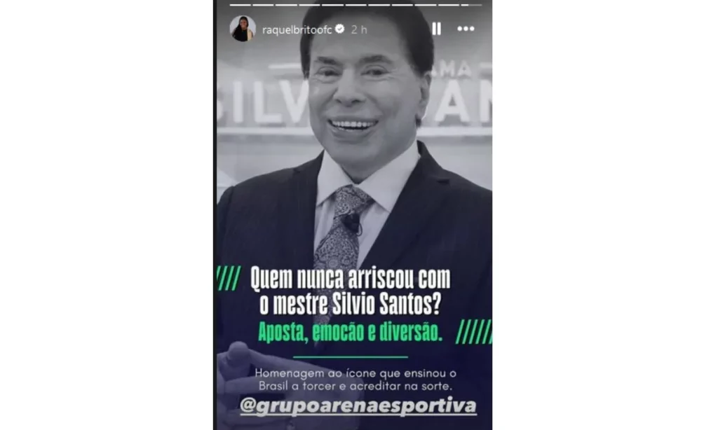 story raquel brito de Silvio Santos