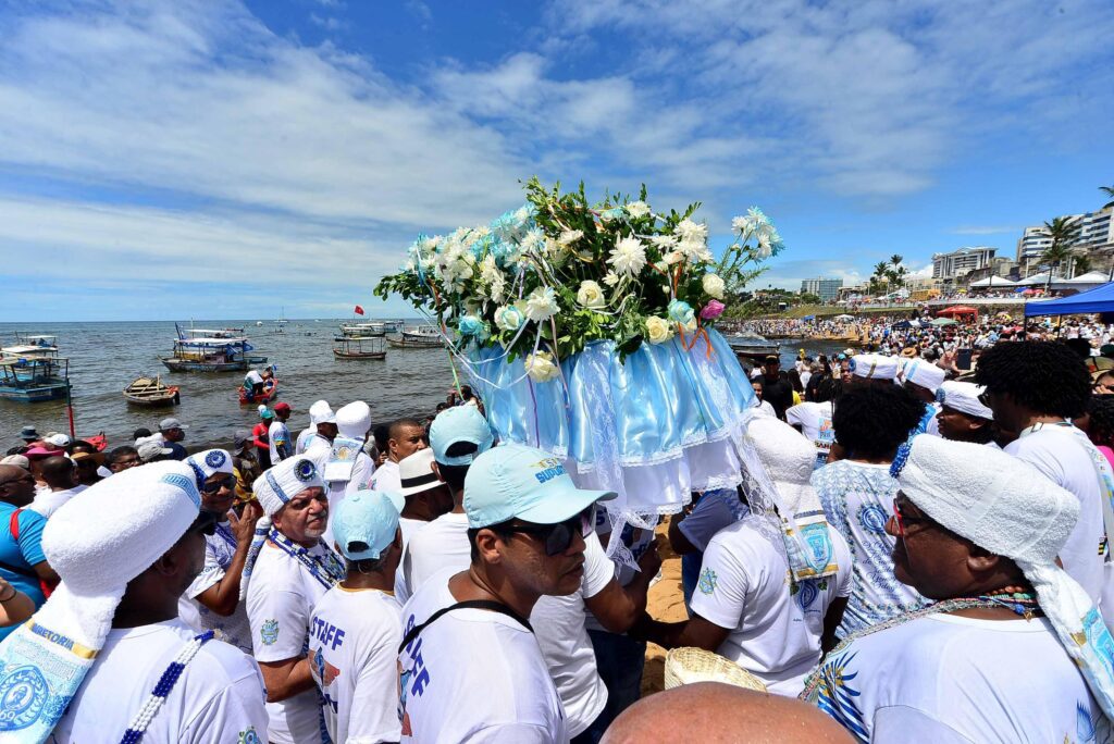 Foto: Jefferson Peixoto / Secom PMS. Lavagem de Iemanjá